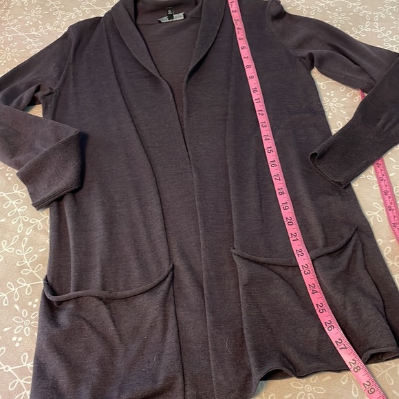 Eileen Fisher system twinset plum purple beaded cami with cardigan set XS - Picture 11 of 14